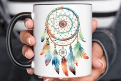 Native American Dreamcatcher Watercolor PNG Clipart Product Image 2