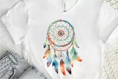 Native American Dreamcatcher Watercolor PNG Clipart Product Image 3