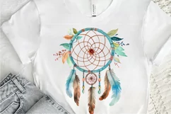 Native American Dreamcatcher Watercolor PNG Clipart Product Image 3
