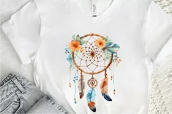 Native American Dreamcatcher Watercolor PNG Clipart Product Image 3