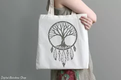 Dream catcher with tree of life print