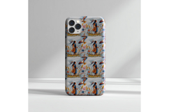 Native American Man and Eagle Seamless Pattern with Prairie Product Image 7