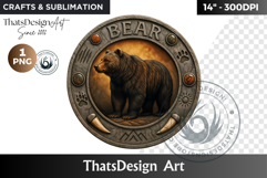 Bear Animal Totem PNG Clipart, Native American Zodiac sign Product Image 1