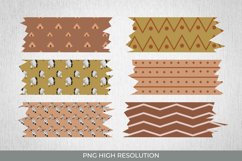 Native Indian Pattern Torn Paper - Scrapbooking PNG Product Image 1