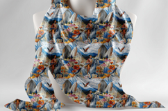 Native Woman Riding Horse Seamless Pattern with Mountains Product Image 8