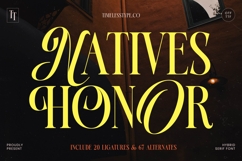 Natives Honor - Hybrid Serif Font Product Image 1
