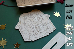 Nativity |Christmas|DIY paint kit|Laser Cut |SVG Product Image 3