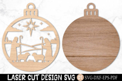 Nativity Christmas Ornament SVG Laser Cut Product Image 2