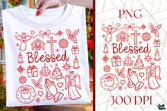 Religious Christian Christmas PNG | Blessed | Nativity Png Product Image 1