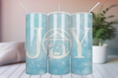 Christmas Tumbler Wrap, Nativity Sublimation PNG design Product Image 1