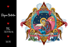 christening, vintage, religious, heaven, communion, faith, sacrament, saviour, epiphany, christian, evangelical, orthodox, greek, art, saint, holy, king, baptism, confirmation, angels, religion, sky, illustration, god, blessing, byzantine