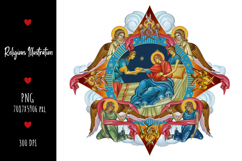 christening, vintage, religious, heaven, communion, faith, sacrament, saviour, epiphany, christian, evangelical, orthodox, greek, art, saint, holy, king, baptism, confirmation, angels, religion, sky, illustration, god, blessing, byzantine