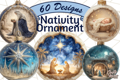 Nativity Christmas Ornament PNG Clipart, Christian Art Product Image 1