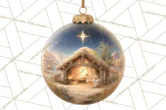 Nativity Christmas Ornament PNG Clipart, Christian Art Product Image 2