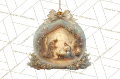 Nativity Christmas Ornament PNG Clipart, Christian Art Product Image 3