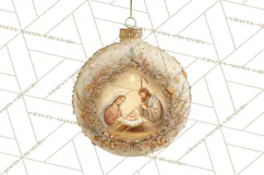 Nativity Christmas Ornament PNG Clipart, Christian Art Product Image 4