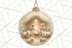 Nativity Christmas Ornament PNG Clipart, Christian Art Product Image 3