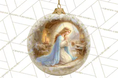 Nativity Christmas Ornament PNG Clipart, Christian Art Product Image 4