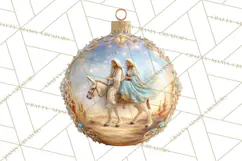 Nativity Christmas Ornament PNG Clipart, Christian Art Product Image 5