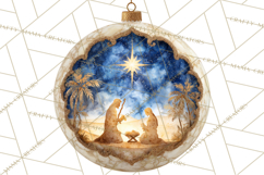 Nativity Christmas Ornament PNG Clipart, Christian Art Product Image 3