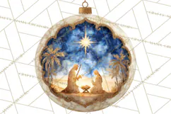 Nativity Christmas Ornament PNG Clipart, Christian Art Product Image 3