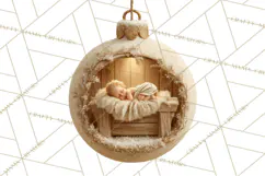 Nativity Christmas Ornament PNG Clipart, Christian Art Product Image 5