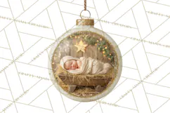 Nativity Christmas Ornament PNG Clipart, Christian Art Product Image 2