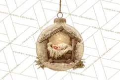 Nativity Christmas Ornament PNG Clipart, Christian Art Product Image 3