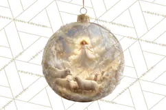 Nativity Christmas Ornament PNG Clipart, Christian Art Product Image 5