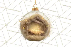Nativity Christmas Ornament PNG Clipart, Christian Art Product Image 4