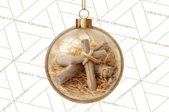 Nativity Christmas Ornament PNG Clipart, Christian Art Product Image 5