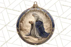 Nativity Christmas Ornament PNG Clipart, Christian Art Product Image 2