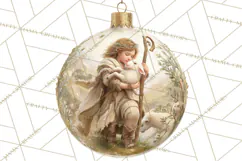 Nativity Christmas Ornament PNG Clipart, Christian Art Product Image 4
