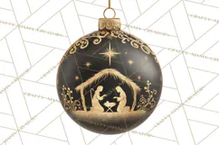 Nativity Christmas Ornament PNG Clipart, Christian Art Product Image 3