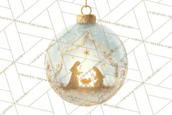 Nativity Christmas Ornament PNG Clipart, Christian Art Product Image 4