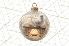 Nativity Christmas Ornament PNG Clipart, Christian Art Product Image 4
