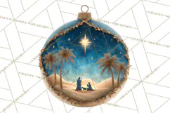 Nativity Christmas Ornament PNG Clipart, Christian Art Product Image 3