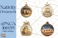 Nativity Christmas Ornament PNG Clipart, Christian Art Product Image 1