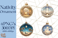 Nativity Christmas Ornament PNG Clipart, Christian Art Product Image 1