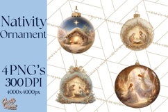 Nativity Christmas Ornament PNG Clipart, Christian Art Product Image 1