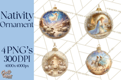 Nativity Christmas Ornament PNG Clipart, Christian Art Product Image 1