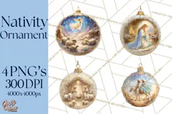 Nativity Christmas Ornament PNG Clipart, Christian Art Product Image 1
