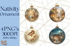 Nativity Christmas Ornament PNG Clipart, Christian Art Product Image 1
