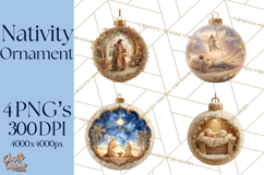 Nativity Christmas Ornament PNG Clipart, Christian Art Product Image 1