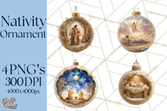 Nativity Christmas Ornament PNG Clipart, Christian Art Product Image 1