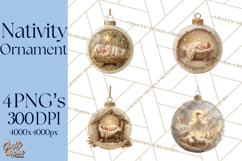 Nativity Christmas Ornament PNG Clipart, Christian Art Product Image 1