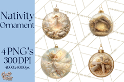Nativity Christmas Ornament PNG Clipart, Christian Art Product Image 1