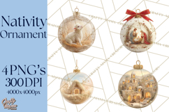 Nativity Christmas Ornament PNG Clipart, Christian Art Product Image 1
