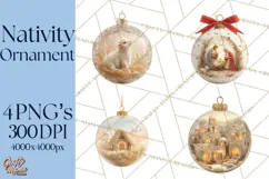 Nativity Christmas Ornament PNG Clipart, Christian Art Product Image 1