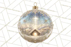 Nativity Christmas Ornament PNG Clipart, Christian Art Product Image 4